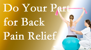 Manchester Chiropractic & Sports Injuries calls on back pain sufferers to participate in their own back pain relief recovery. 