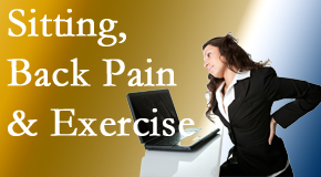 Manchester Chiropractic & Sports Injuries urges less sitting and more exercising to combat back pain and other pain issues.