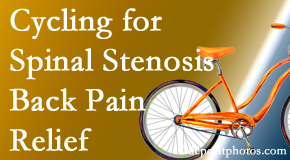 Manchester Chiropractic & Sports Injuries encourages exercise like cycling for back pain relief from lumbar spine stenosis.
