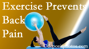 Manchester Chiropractic & Sports Injuries encourages Manchester back pain prevention with exercise.