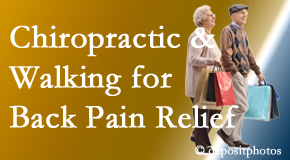 Manchester Chiropractic & Sports Injuries encourages walking for back pain relief in combination with chiropractic treatment to maximize distance walked.