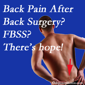 Manchester chiropractic care offers a treatment plan for relieving post-back surgery continued pain (FBSS or failed back surgery syndrome).