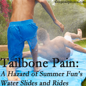 Manchester Chiropractic & Sports Injuries uses chiropractic manipulation to ease tailbone pain after a Manchester water ride or water slide injury to the coccyx.