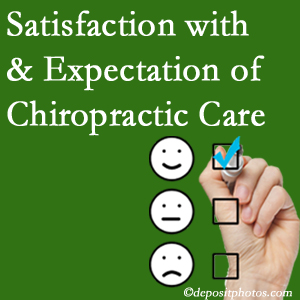 Manchester chiropractic care delivers patient satisfaction and meets patient expectations of pain relief.