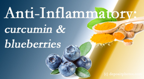 Manchester Chiropractic & Sports Injuries shares recent studies touting the anti-inflammatory benefits of curcumin and blueberries. 