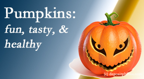 Manchester Chiropractic & Sports Injuries respects the pumpkin for its decorative and nutritional benefits especially the anti-inflammatory and antioxidant!