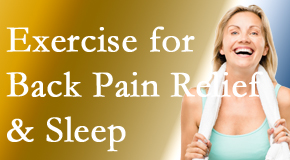 Manchester Chiropractic & Sports Injuries shares new research about the benefit of exercise for back pain relief and sleep. 