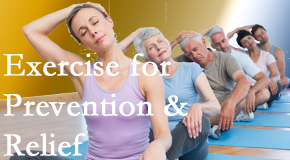 Manchester Chiropractic & Sports Injuries suggests exercise as a key part of the back pain and neck pain treatment plan for relief and prevention.