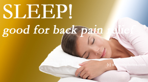 Manchester Chiropractic & Sports Injuries shares research that says good sleep helps keep back pain at bay. 