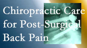chiropractic care for post-surgical back pain