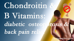 Manchester Chiropractic & Sports Injuries shares nutritional advice for back pain relief that includes chondroitin sulfate and B vitamins. 
