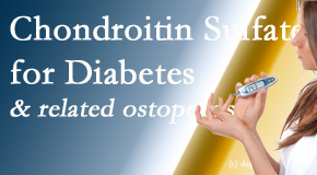 Manchester Chiropractic & Sports Injuries presents new info on the benefits of chondroitin sulfate for diabetes management of its inflammatory and osteoporotic aspects.