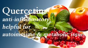 Manchester Chiropractic & Sports Injuries explains the benefits of quercetin for autoimmune, metabolic, and inflammatory diseases. 