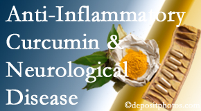 Manchester Chiropractic & Sports Injuries introduces recent findings on the benefit of curcumin on inflammation reduction and even neurological disease containment.
