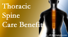 Manchester Chiropractic & Sports Injuries wonders at the benefit of thoracic spine treatment beyond the thoracic spine to help even neck and back pain. 