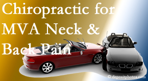 Manchester Chiropractic & Sports Injuries offers gentle relieving Cox Technic to help heal neck pain after an MVA car accident.