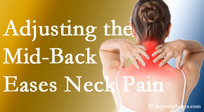 Manchester Chiropractic & Sports Injuries appreciates the whole spine and that treating one section of the spine (thoracic) eases pain in another (cervical)!