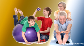 Manchester exercise image of young and older people as part of chiropractic plan