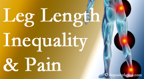 Manchester Chiropractic & Sports Injuries tests for leg length inequality as it is related to back, hip and knee pain issues.