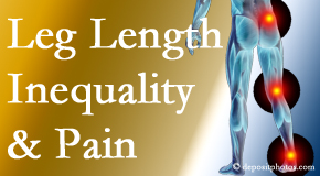 Manchester Chiropractic & Sports Injuries tests for leg length inequality as it is related to back, hip and knee pain issues.