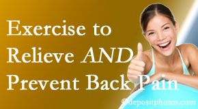 Manchester Chiropractic & Sports Injuries urges Manchester back pain patients to exercise to prevent back pain and get relief from back pain. 