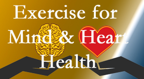 A healthy heart helps maintain a healthy mind, so Manchester Chiropractic & Sports Injuries encourages exercise.