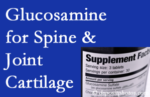 Manchester chiropractic nutritional support urges glucosamine for joint and spine cartilage health and potential regeneration. 