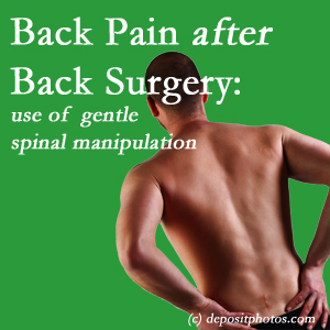 image of a Manchester spinal manipulation for back pain after back surgery