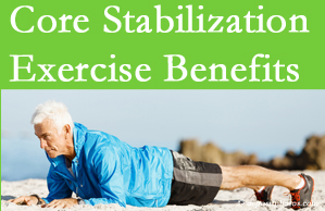 Manchester Chiropractic & Sports Injuries presents support for core stabilization exercises at any age in the management and prevention of back pain. 