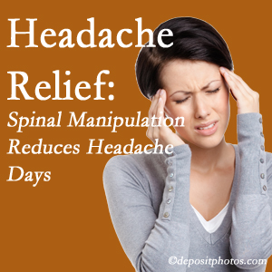Manchester chiropractic care at Manchester Chiropractic & Sports Injuries may reduce headache days each month.