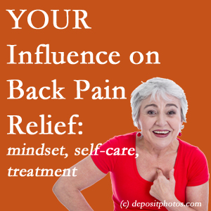 Manchester back pain patients’ recovery paths depend on pain reducing treatment, self-care, and positive mindset.