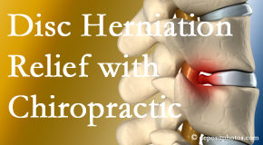 Manchester Chiropractic & Sports Injuries gently treats the disc herniation causing back pain. 